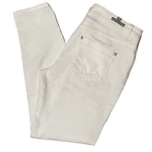 LC Lauren Conrad Cream Skinny Jeans